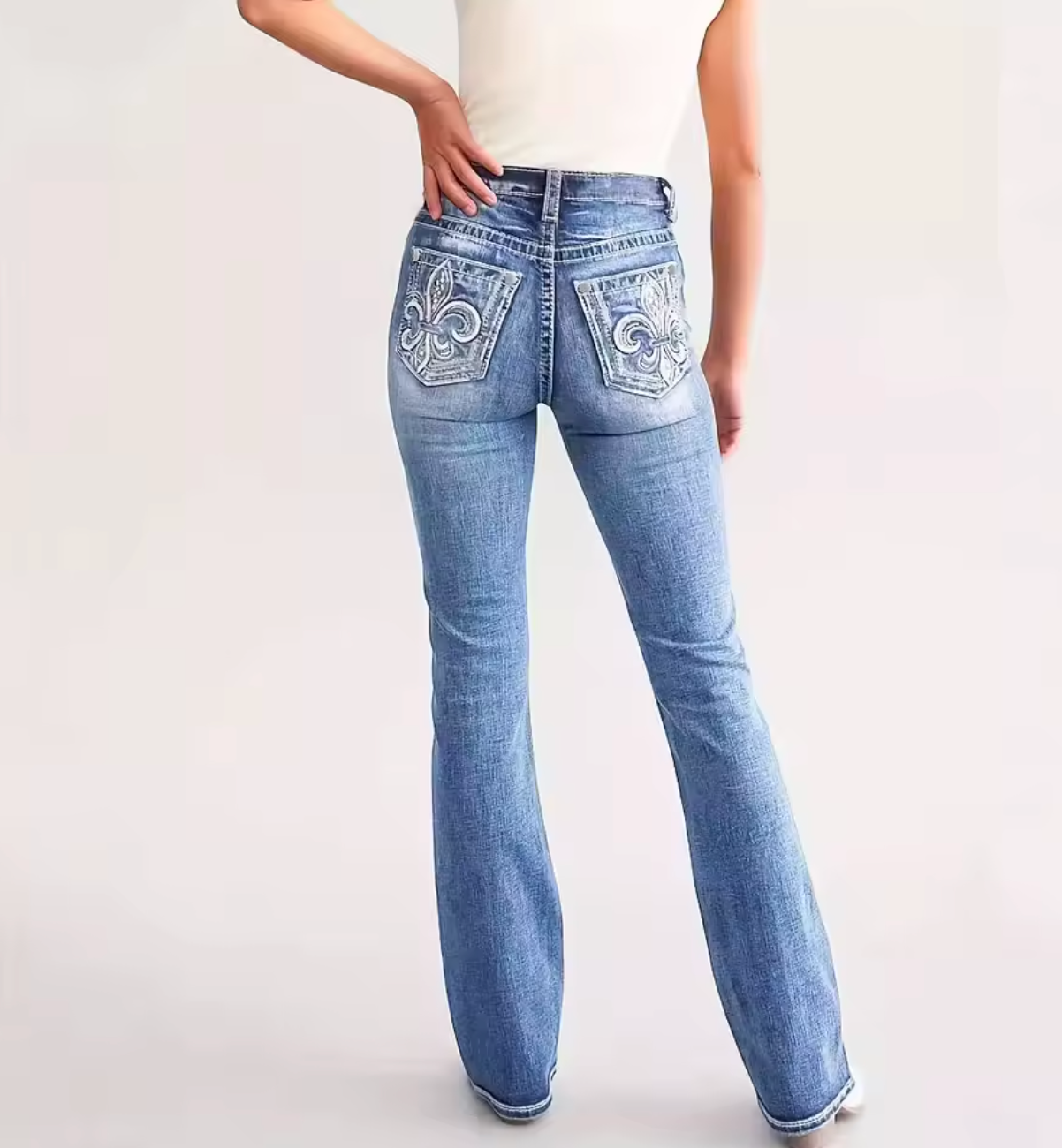 Orlena Jeans - Mid Rose