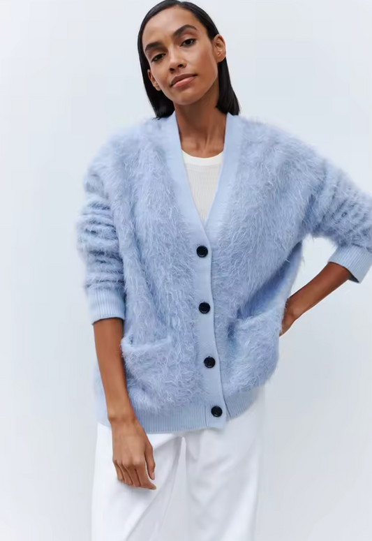 Divora CozyCardi – Varm Cardigan med Knapper