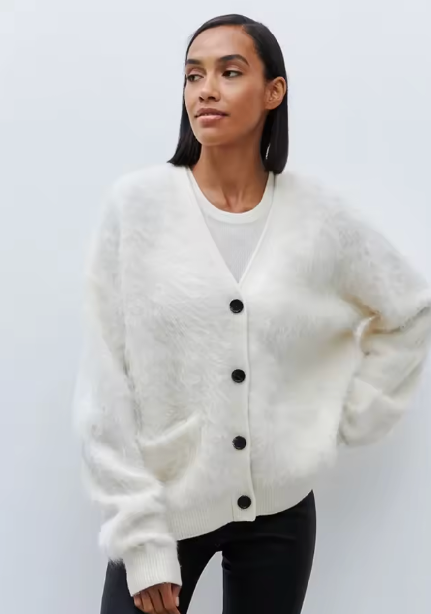 Divora CozyCardi – Varm Cardigan med Knapper
