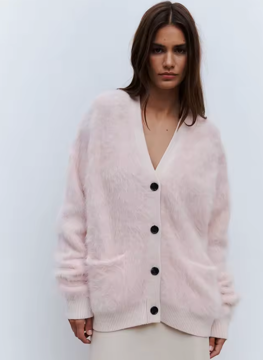 Divora CozyCardi – Varm Cardigan med Knapper