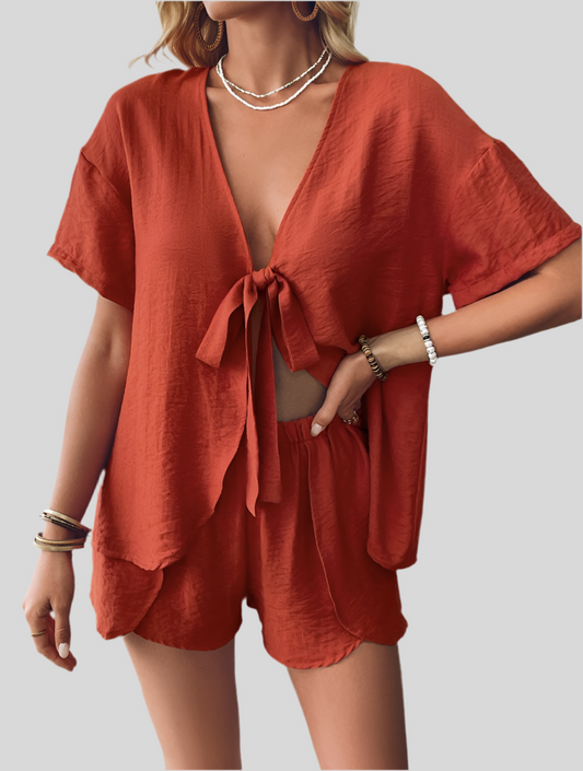 Tie-Up Shorts - Sett