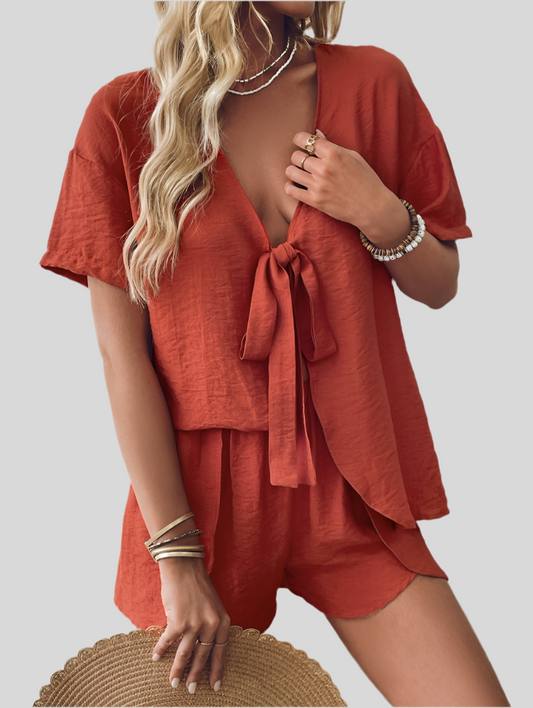 Tie-Up Shorts - Sett