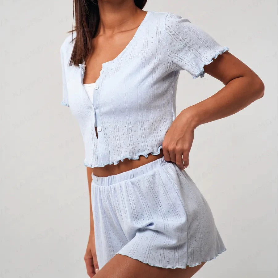 White Classic – Shorts & Kort Skjorte