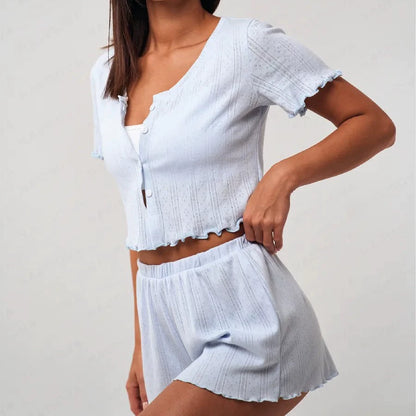 White Classic – Shorts & Kort Skjorte