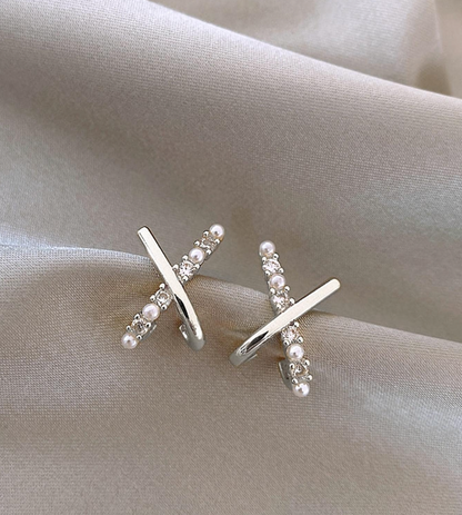 X Øredobber med Diamanter