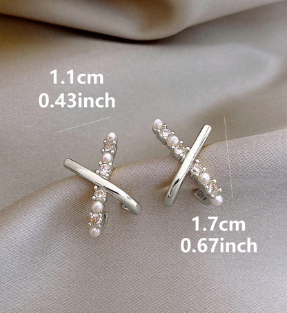 X Øredobber med Diamanter