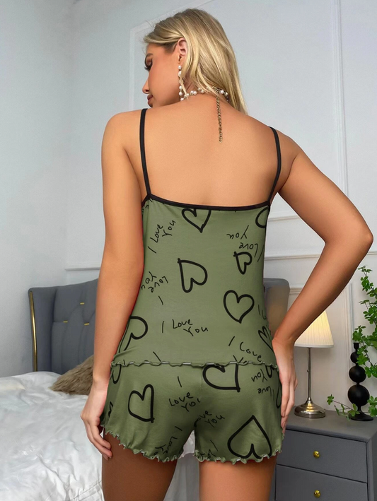 Green Heart – Singlet & Shorts Pysjsett
