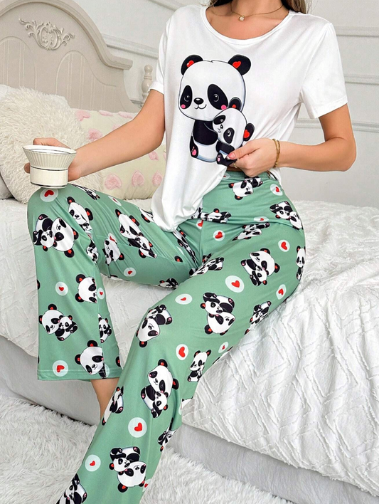 Panda Dreams – T-skjorte & Bukse Pysjsett