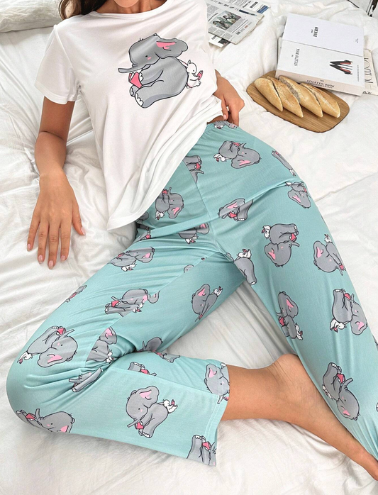 Elephant Dreams – T-skjorte & Bukse Pysjsett