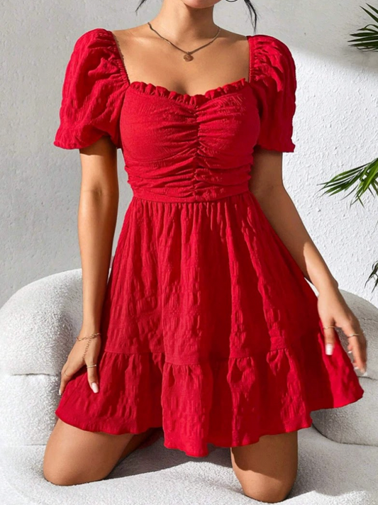 Rød Elegant Kjole