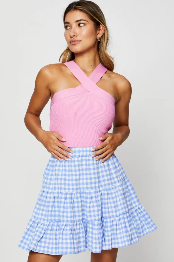 Lina Checkered Mini