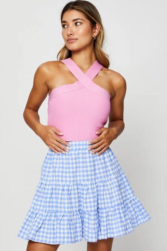 Lina Checkered Mini