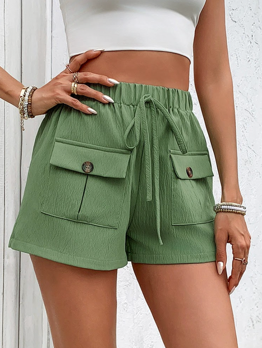 Olive Utility Shorts