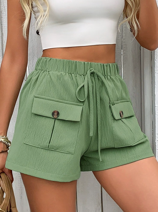 Olive Utility Shorts