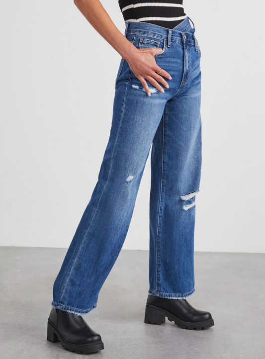 Twist Button Denim