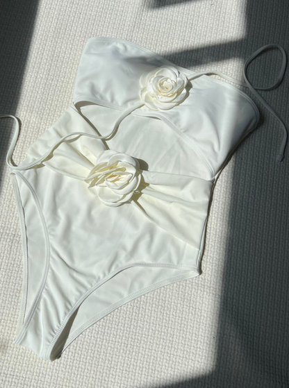 Heartline -Badedrakt Med Rosedetalj