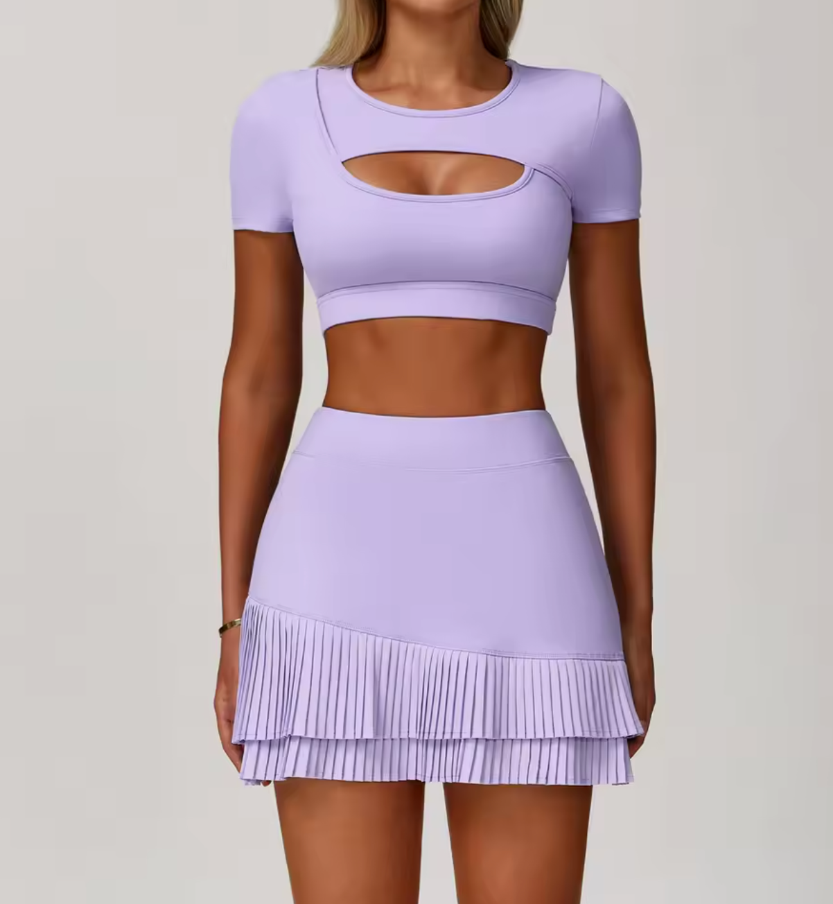Fleksibelt Activewear Sett - Lilla