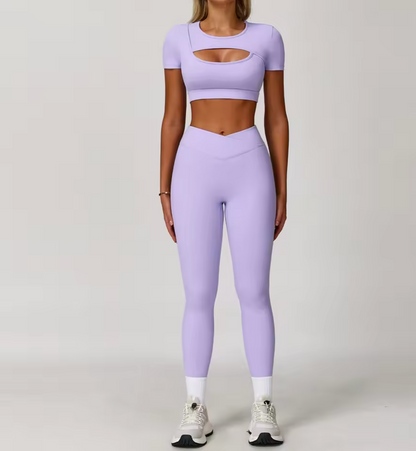 Fleksibelt Activewear Sett - Lilla