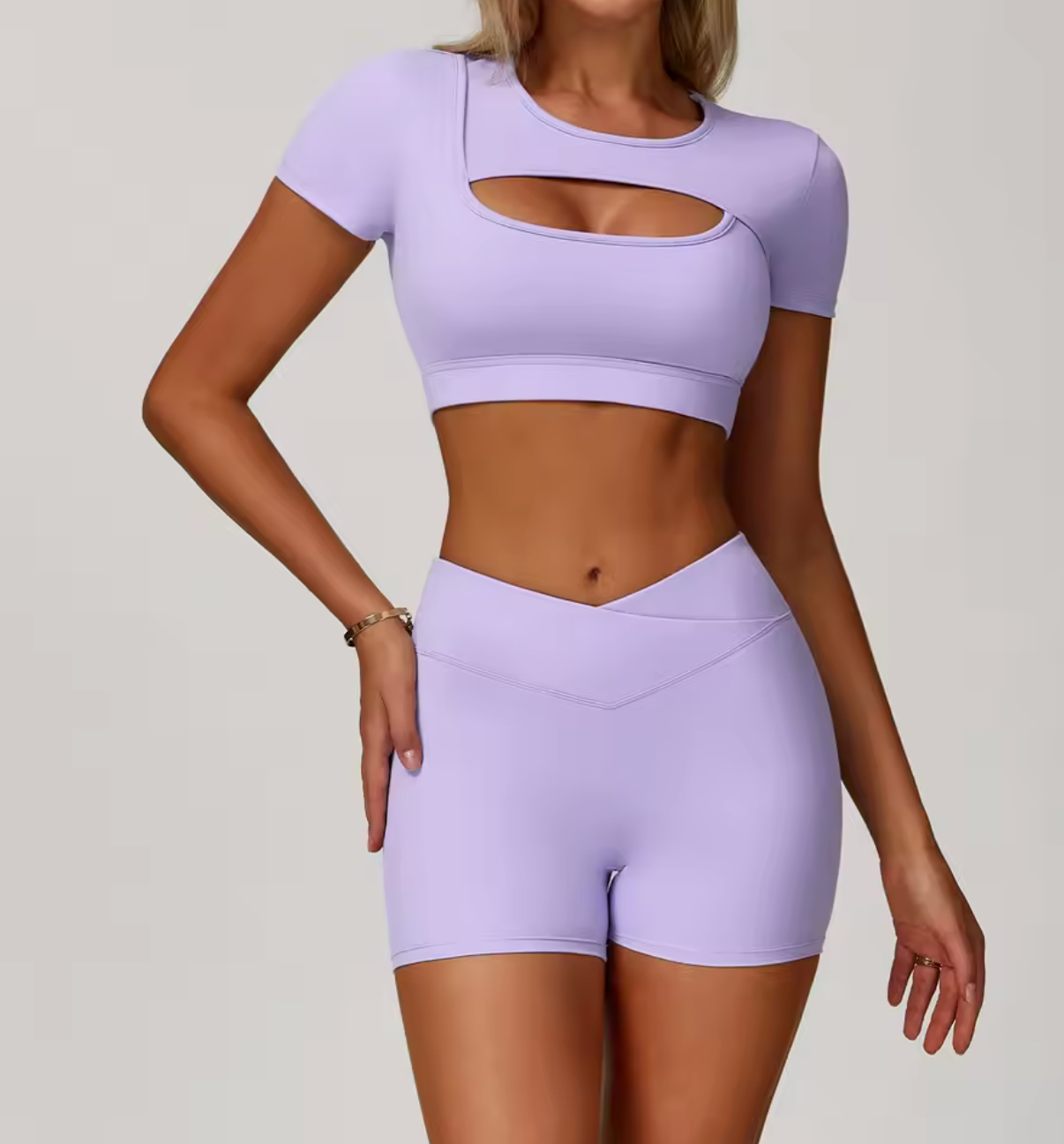Fleksibelt Activewear Sett - Lilla