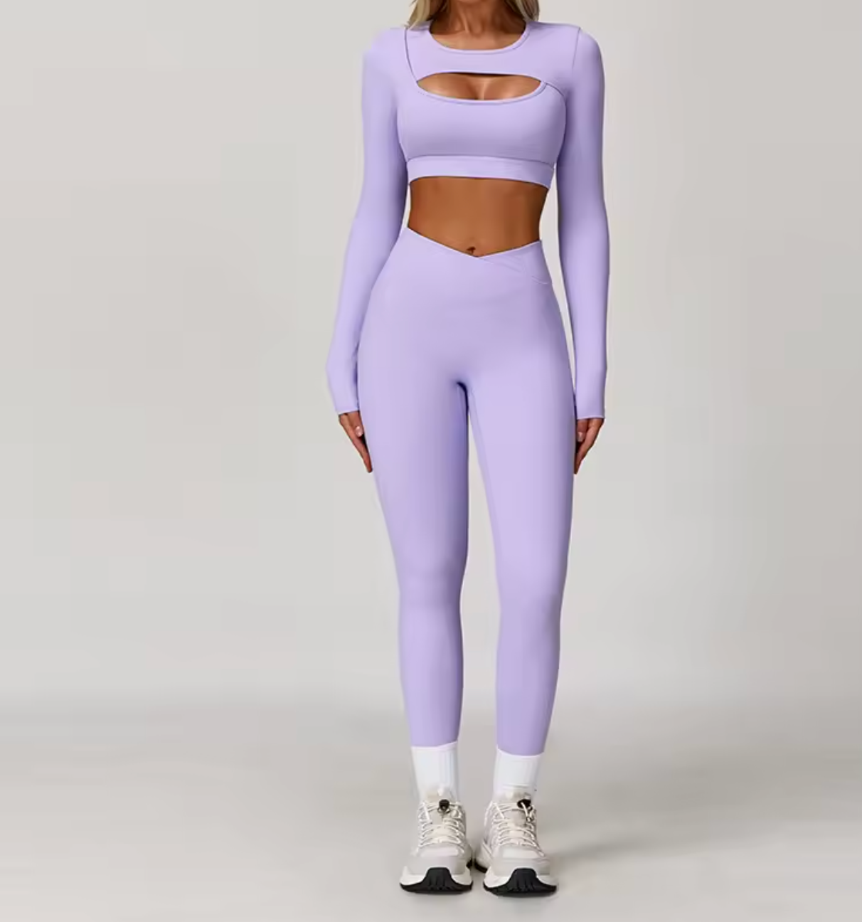Fleksibelt Activewear Sett - Lilla