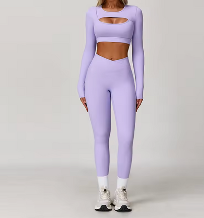 Fleksibelt Activewear Sett - Lilla