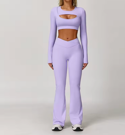 Fleksibelt Activewear Sett - Lilla