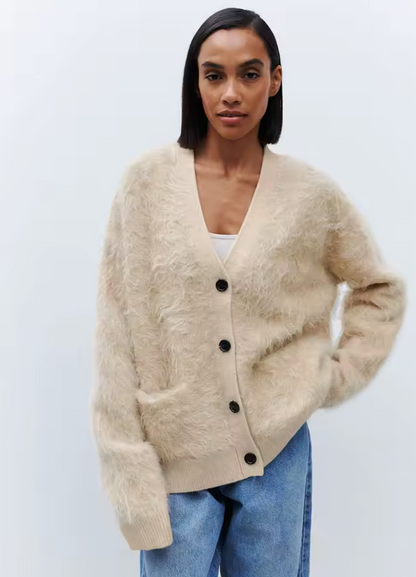 Divora CozyCardi – Varm Cardigan med Knapper