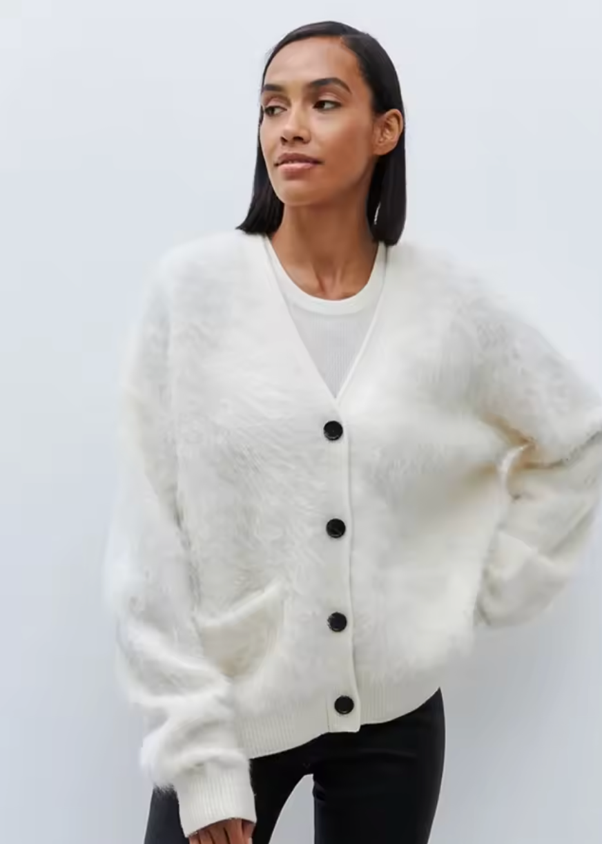 Divora CozyCardi – Varm Cardigan med Knapper